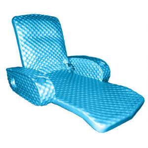 TRC Recreation Super Soft Adjustable Swimming Pool Water Recliner, Marina Blue